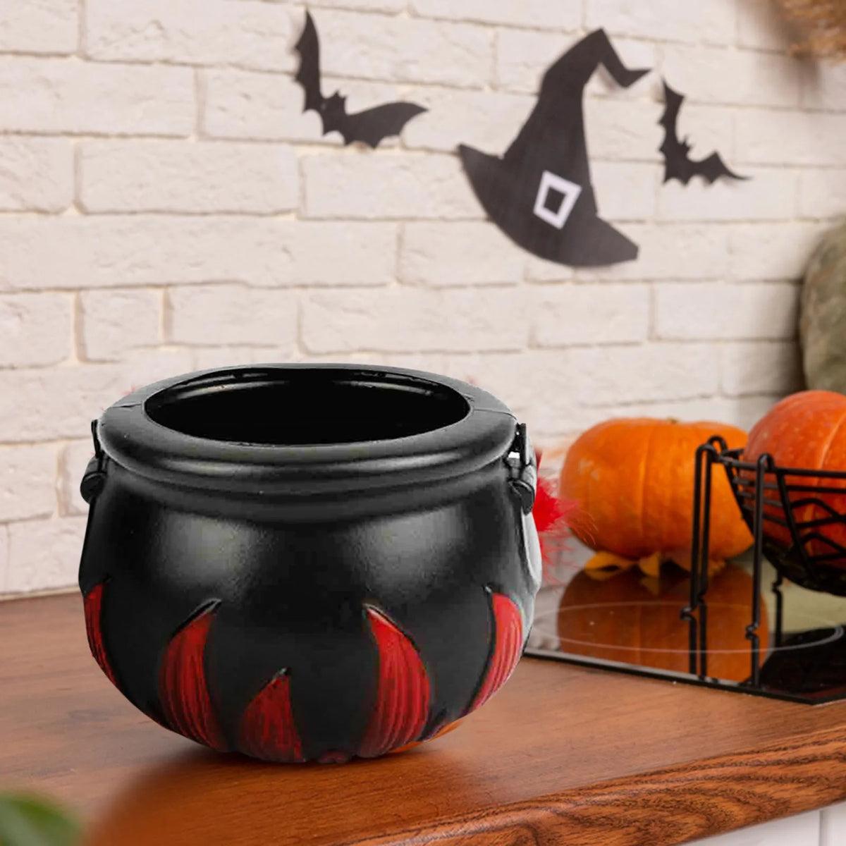 Halloween Mist Witch Pot,Witch Cauldron Fog Maker Water Fountain Fog Machine Colorful Changing Light Halloween Party Decoration - Grab & Glow