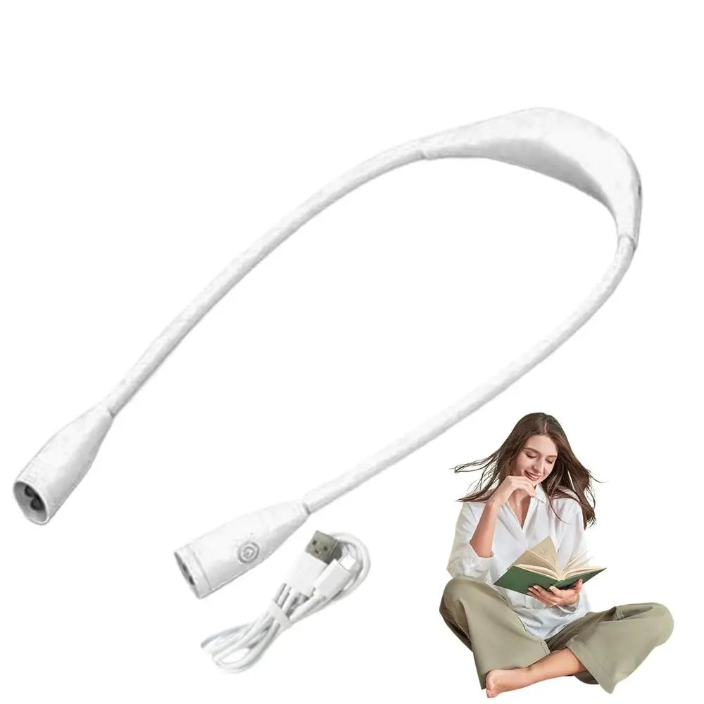 Knitting Light Around Neck Knitting Led Light Bendable Neck Lights Hands Free Rechargeable Reading Lights For Books In Bed by Grab & Glow