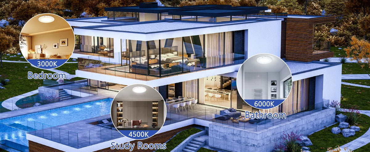 2/4Pcs Rechargeable Ceiling Lights, Motion Sensor Lights No Wiring, Wireless Closet Lights Battery Operated, for Bathroom Laundry Room Kitchen Porch Stair Hallway Shower Pantry Garage by Grab & Glow