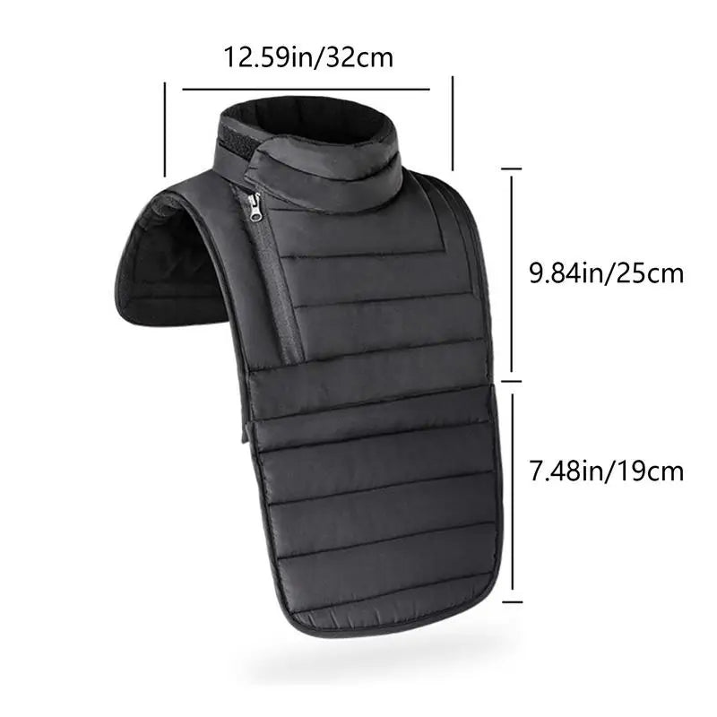 Winter Motorcycle Chest Neck Warmer Windproof Motorcycle Chest Protector Adjustable Neckband Riding Neck Scarf Chest Protector by Grab & Glow