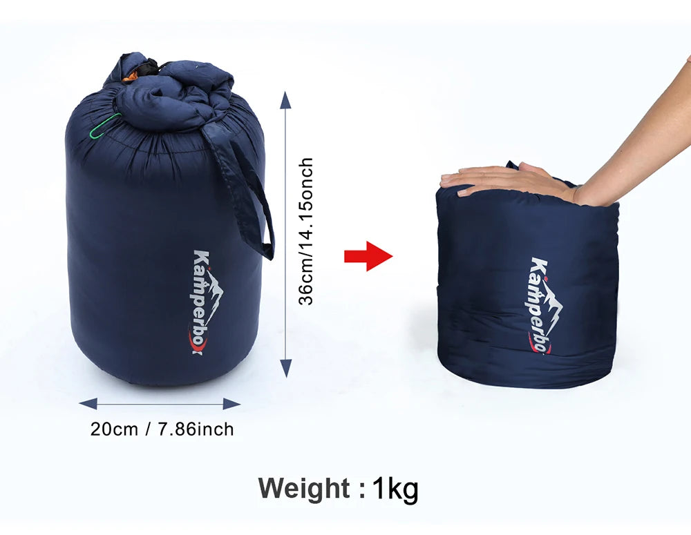 Kamperbox Winter Sleeping Bag Poncho Winter Camping Poncho Winter Wearable Sleeping Bag Camping Blanket PC600 by Grab & Glow