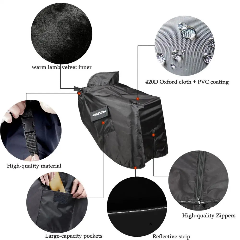 Scooter Leg Cover Rain Waterproof Windproof Warmer Motorcycle Leg Apron Protector Covers Blanket Winter Quilt Universal 2021 New by Grab & Glow