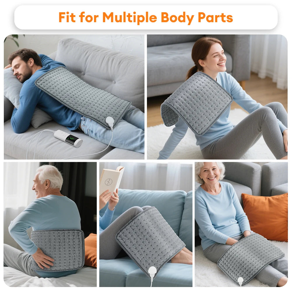 Electric Heating Pad Winter Warm For Bed Blankets Office Home Foot Hand Warmer Sheet Camping Heater 110V 220V Washable 60*30CM by Grab & Glow