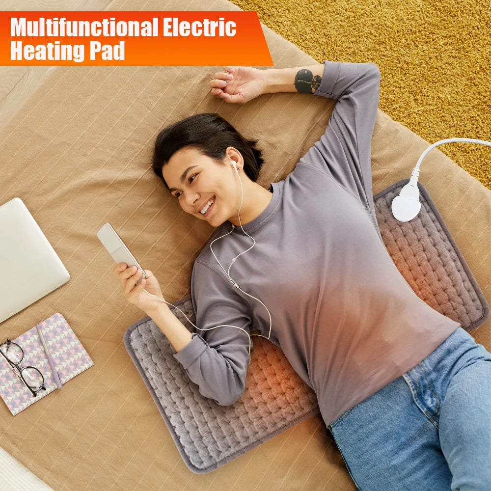 Electric Heating Pad Winter Warm For Bed Blankets Office Home Foot Hand Warmer Sheet Camping Heater 110V 220V Washable 60*30CM by Grab & Glow