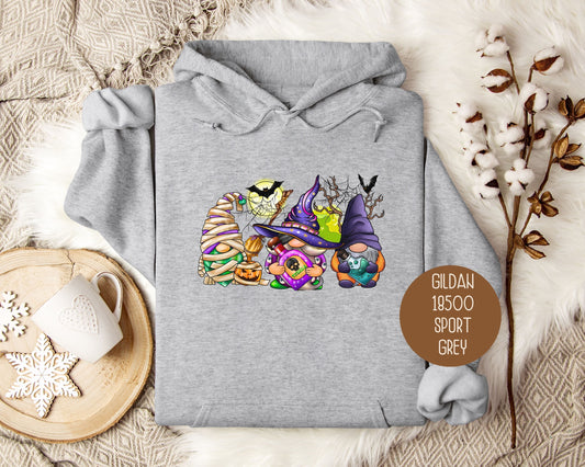 Fall Halloween Gnomes Hoodie - Grab & Glow