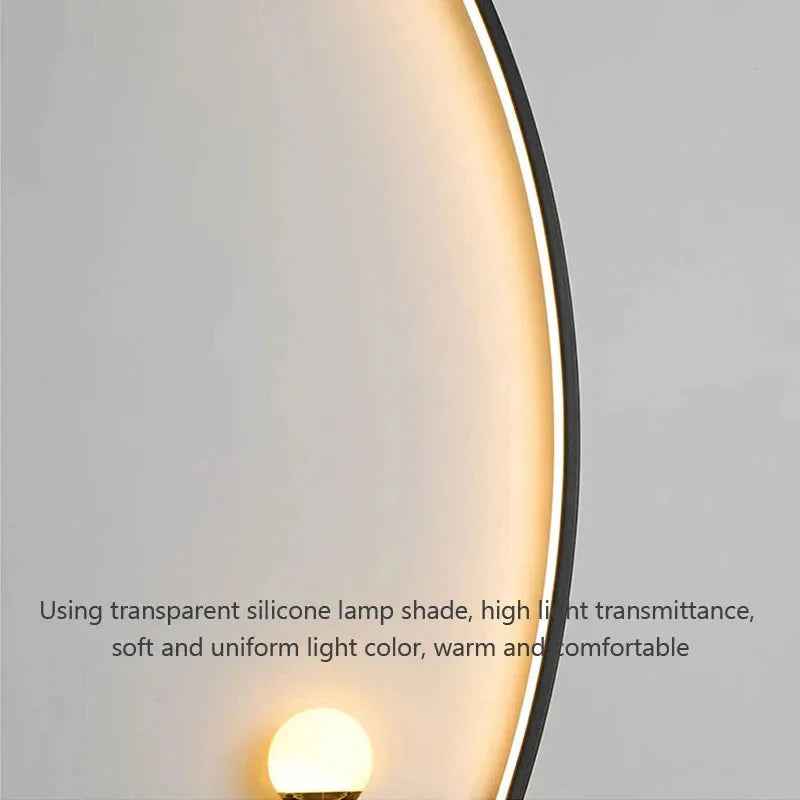 Modern LED Wall Lamp – Minimalist Art Design for Bedroom, Living Room, and Bathroom, Gold/Black - Grab & Glow