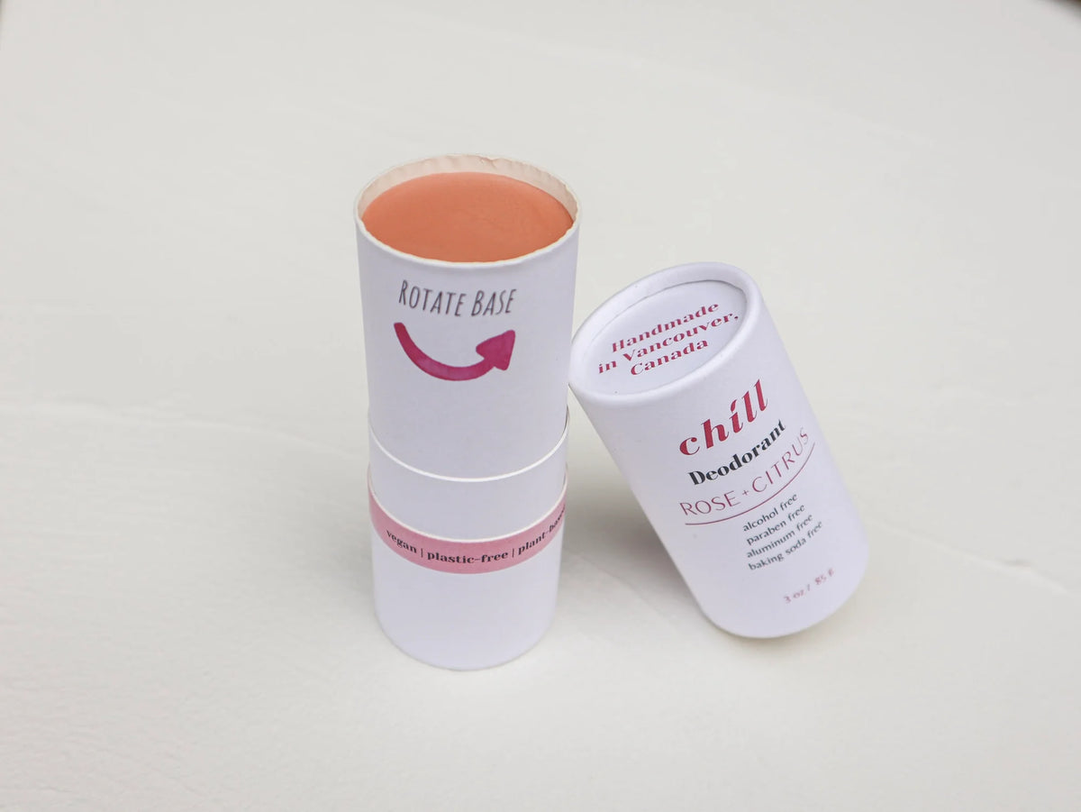 Natural Deodorant Stick - Rose & Citrus - Grab & Glow