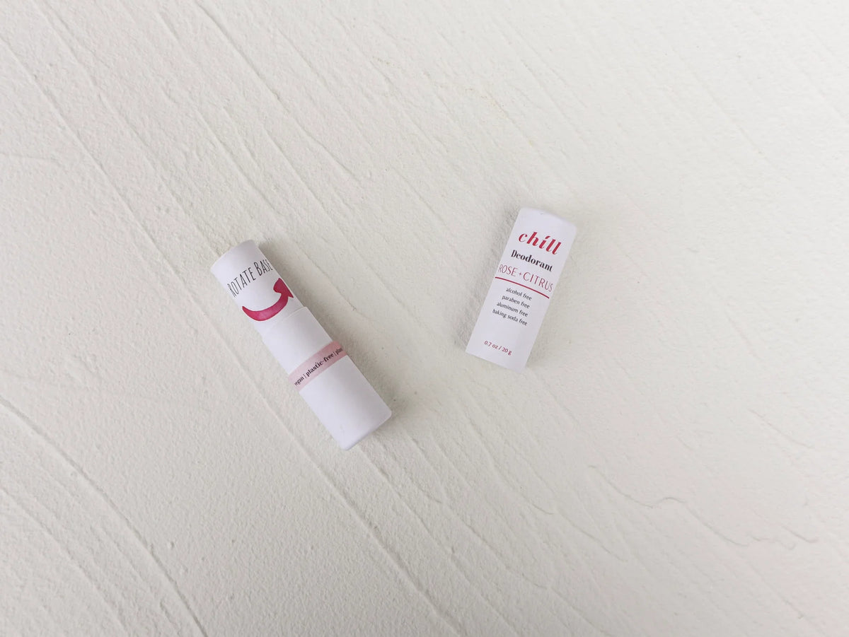 Natural Deodorant Stick - Rose & Citrus - Grab & Glow