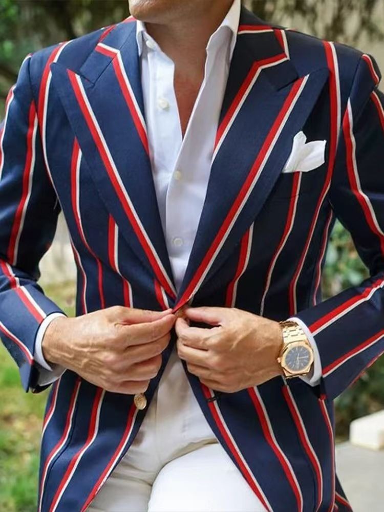Suit-style Printed Casual Long-sleeve - Grab & Glow