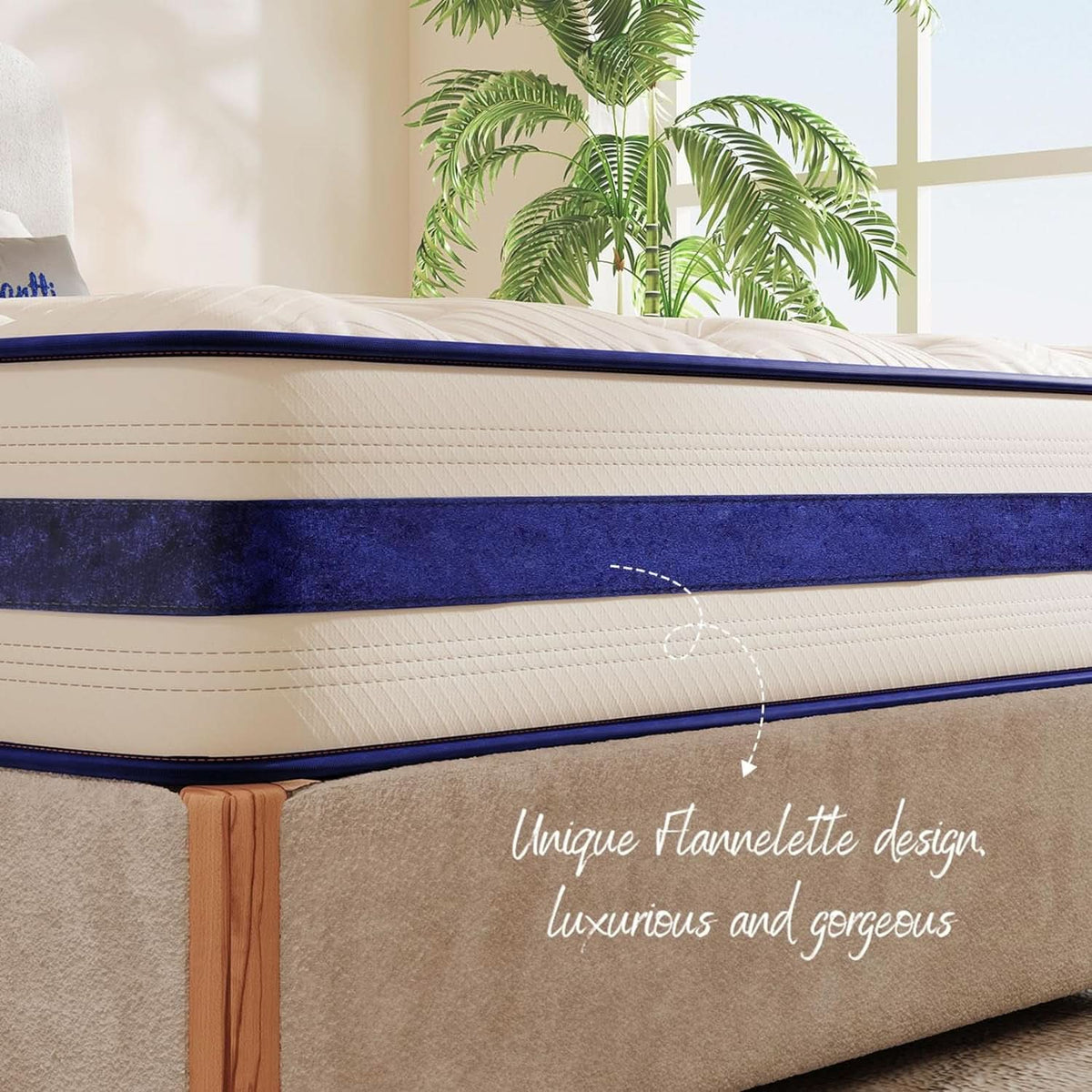 Twin XL 12Inch Hybrid Breathable MemoryFoam Pocket Springs Mattress - Grab & Glow