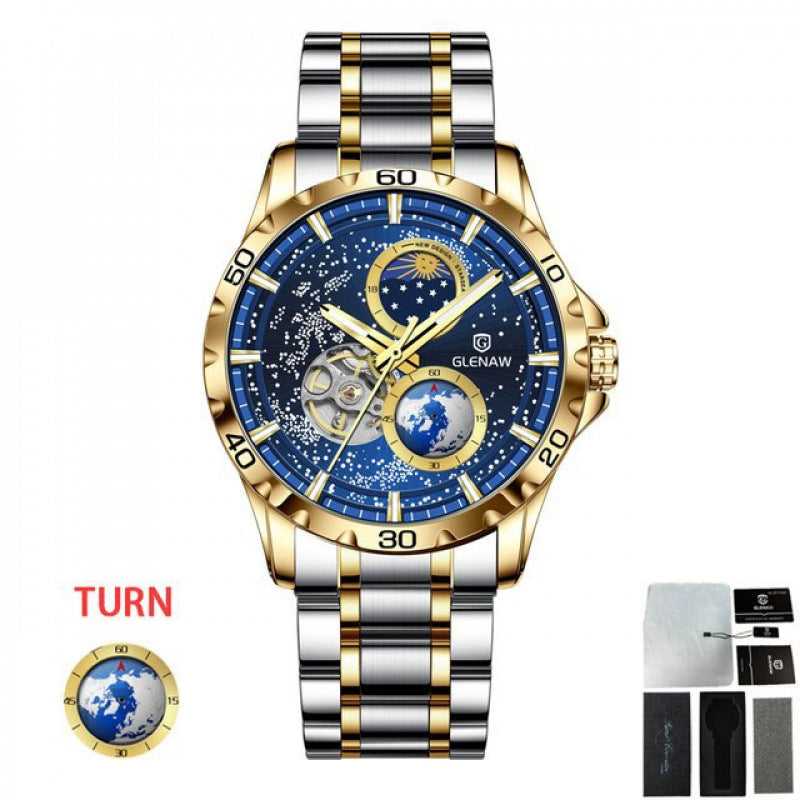 Men's Simple Stainless Steel Quartz Watch - Grab & Glow