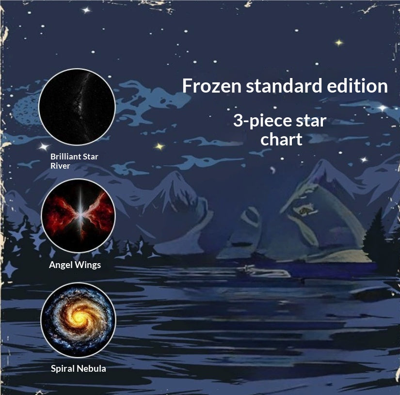 Projection Night Light - USB Powered Starry Sky Lamp for Bedroom Nursery Ambient Lighting - Grab & Glow
