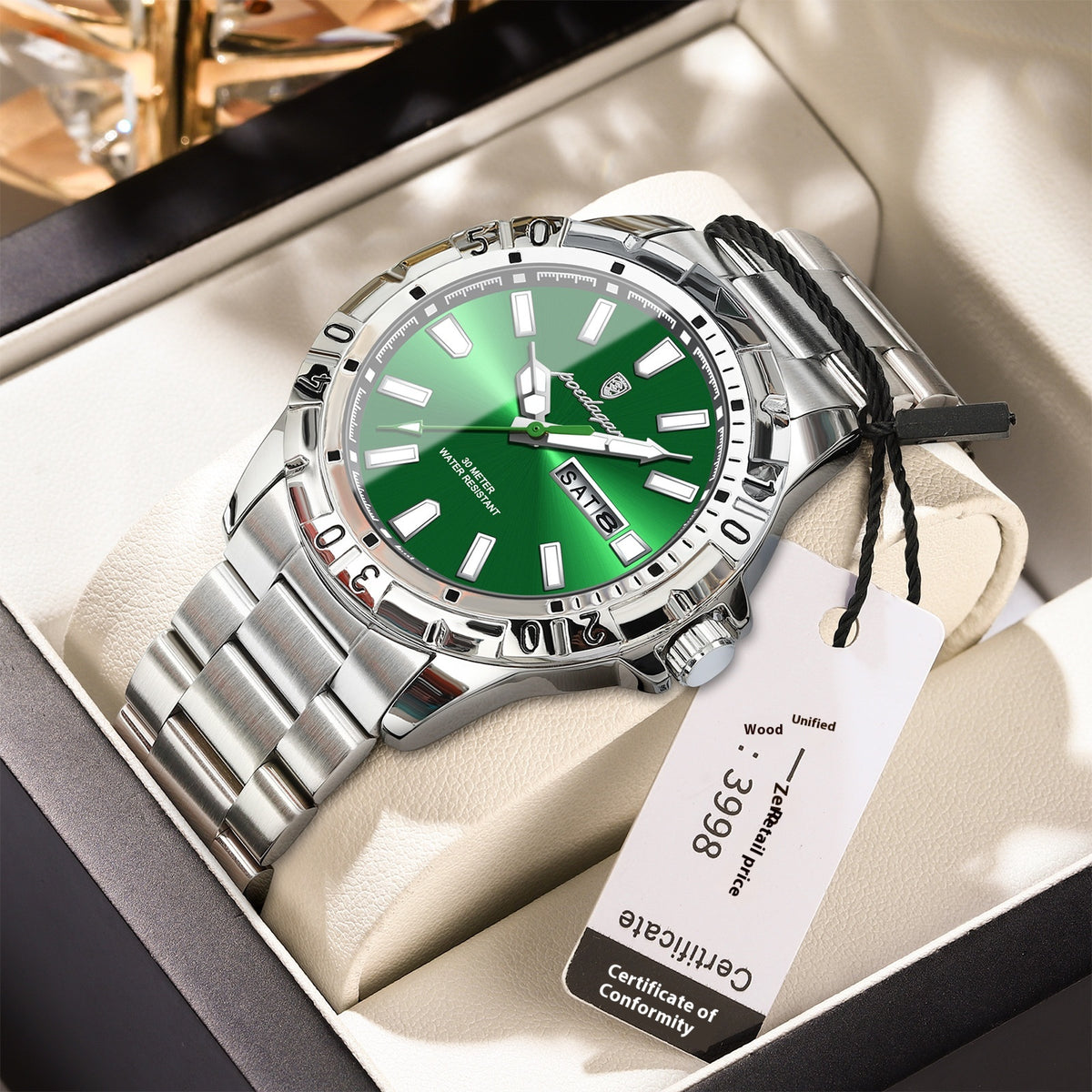 Swiss Brand Waterproof Fashion New Men's Super Strong Luminous Watch - Grab & Glow