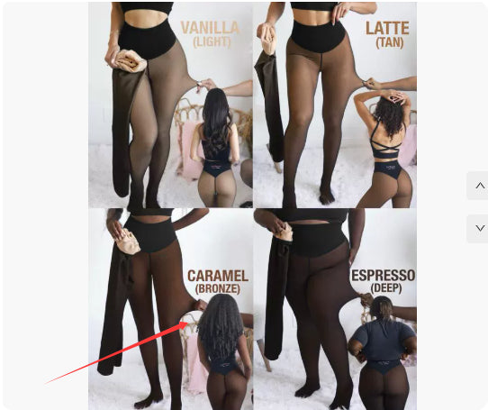 Single Thread Stitching Cross-border Winter Warm Translucent Leggings - Grab & Glow