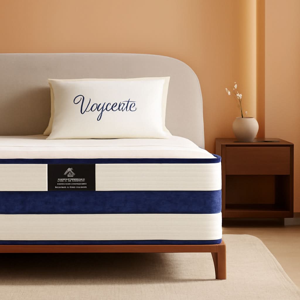 Twin XL 12Inch Hybrid Breathable MemoryFoam Pocket Springs Mattress - Grab & Glow
