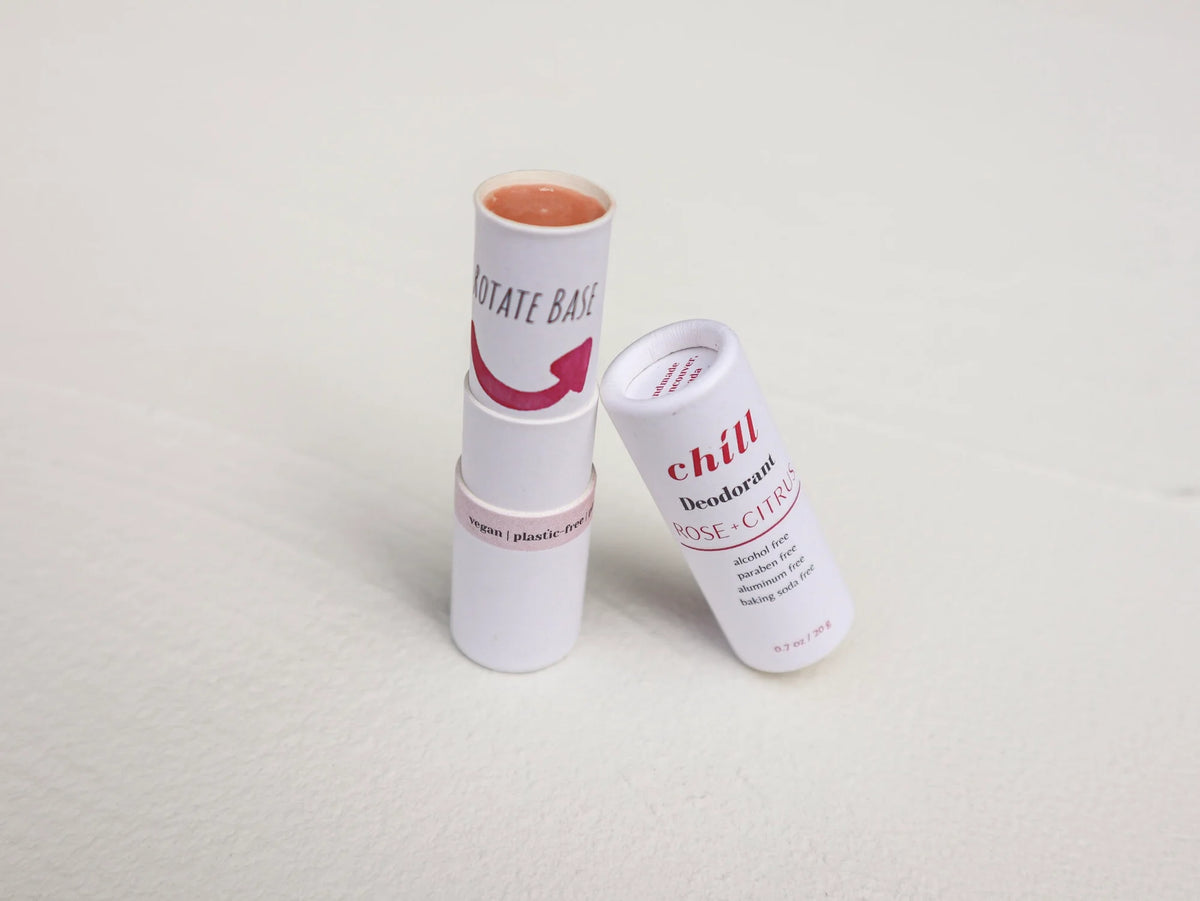 Natural Deodorant Stick - Rose & Citrus - Grab & Glow