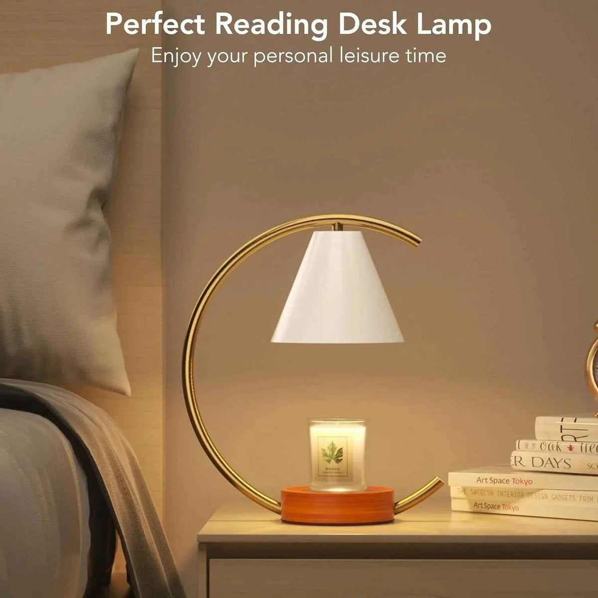 Dimmable Candle Warmer Lamp – Efficient, Flame-Free Fragrance - Grab & Glow