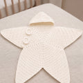 Crocheted Star-shaped Bodysuit Starfish Baby Sleeping Bag Newborn Baby Boy Girl Kids Cartoon Hooded Romper Jumpsuit Bodysuit Clothes Outfits Long Sleeve Playsuit Toddler One Piece Outfit - Grab & Glow