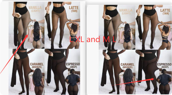 Single Thread Stitching Cross-border Winter Warm Translucent Leggings - Grab & Glow
