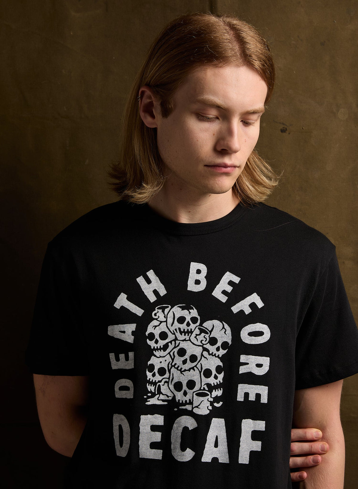 Death Before Decaf Tee - Grab & Glow