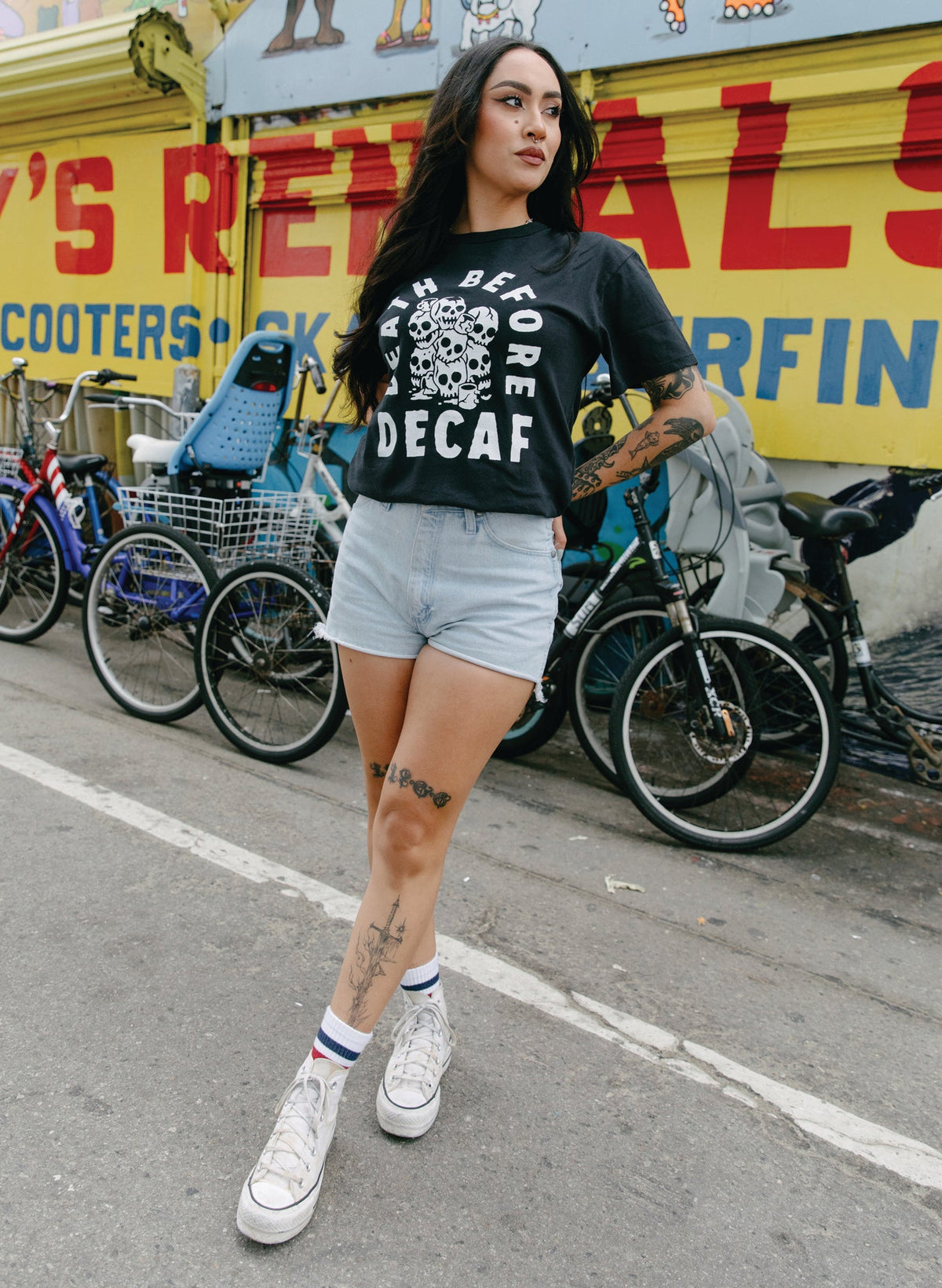 Death Before Decaf Tee - Grab & Glow