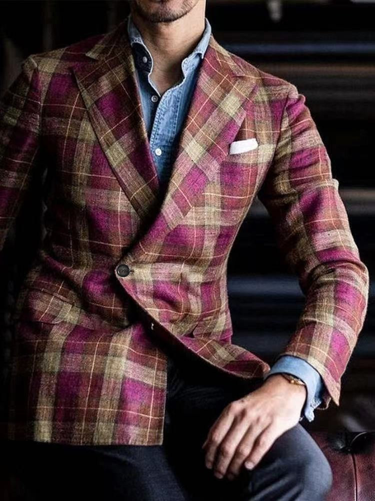 Suit-style Printed Casual Long-sleeve - Grab & Glow