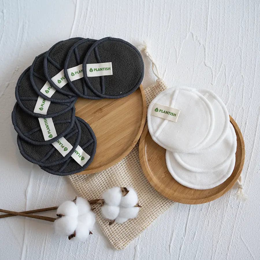 Reusable Cotton Rounds - Bamboo Charcoal - Grab & Glow