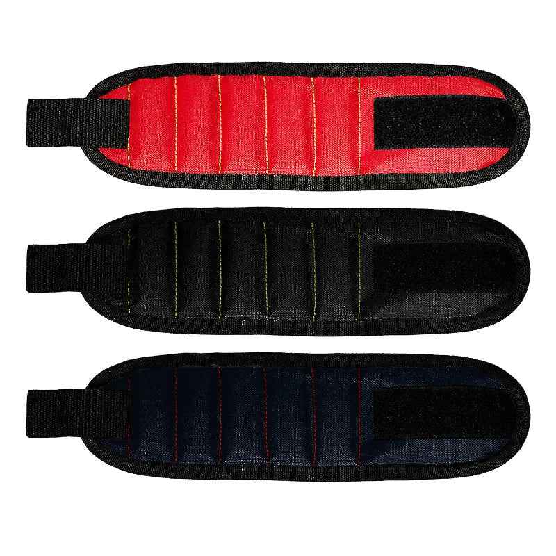 Strong Magnetic Wristband – Portable Tool Bag for Holding Screws, Nails, Nuts, Bolts, and Drill Bits - Grab & Glow