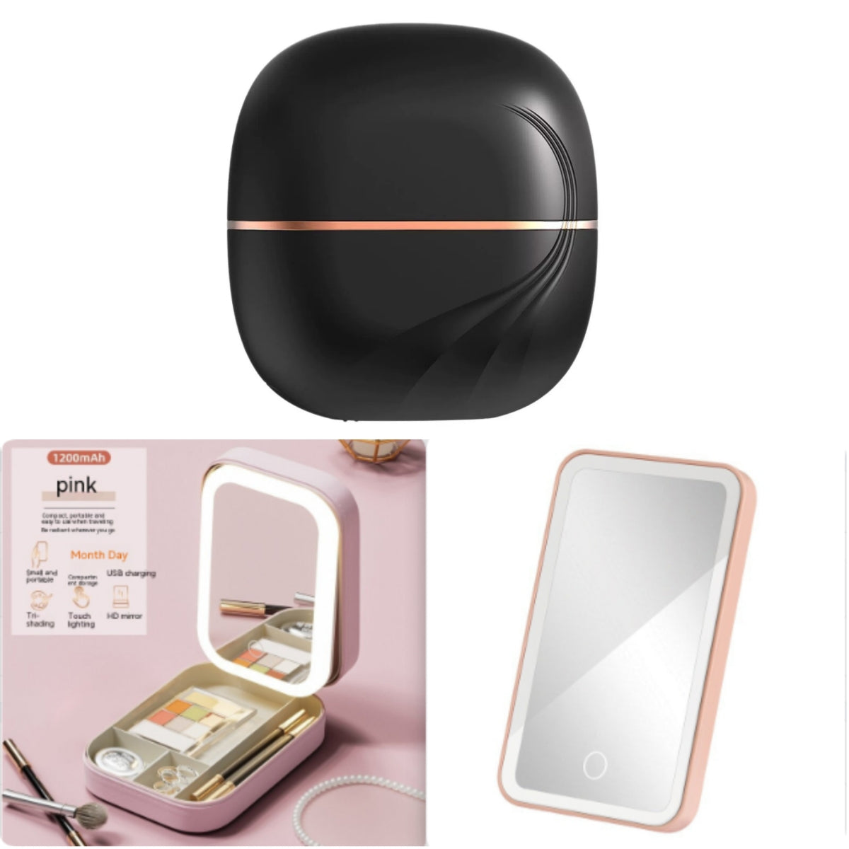 New Mini Charging Hair Straightener Comb - Grab & Glow