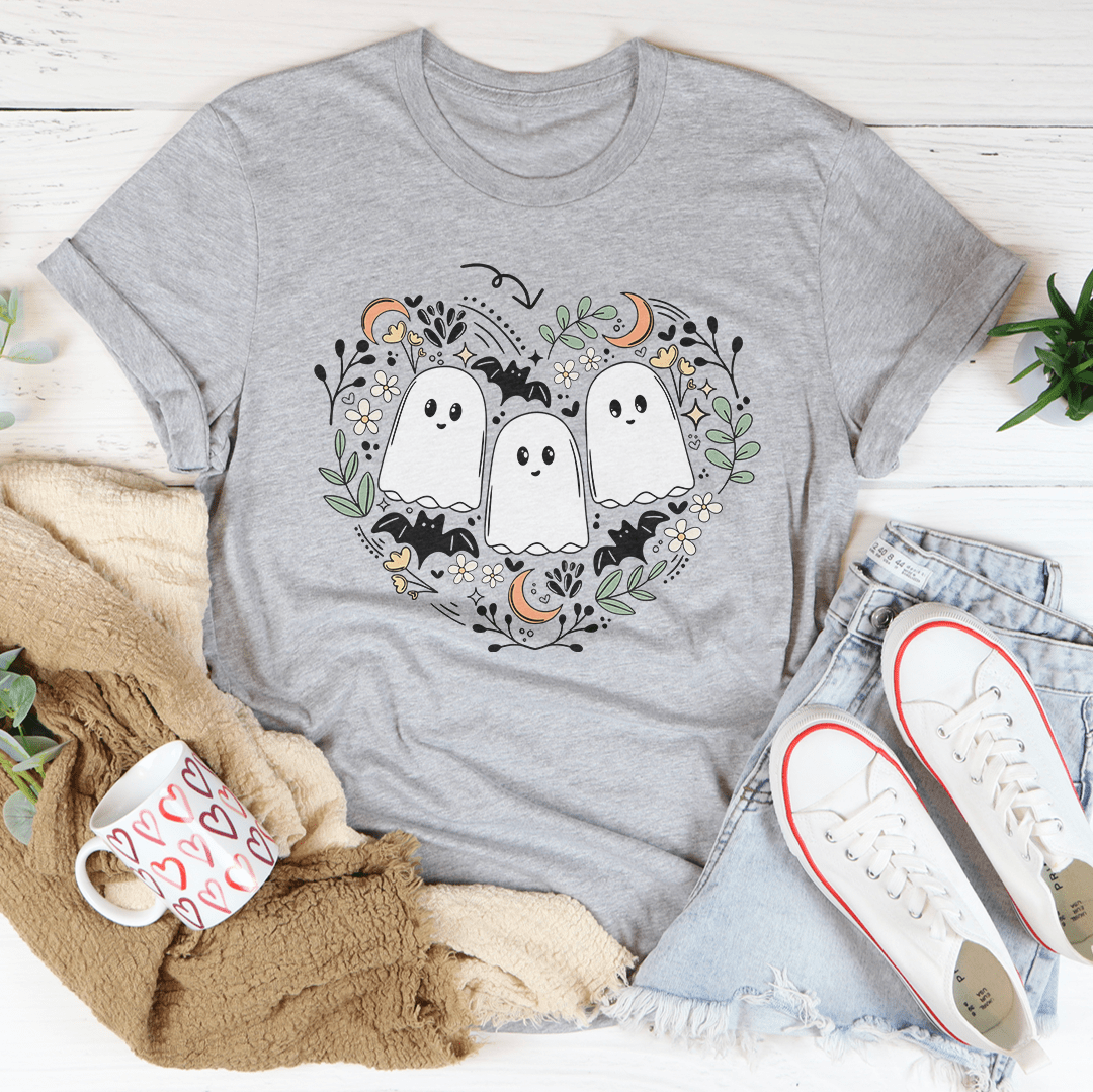 Ghost Halloween Bookish Tee - Grab & Glow