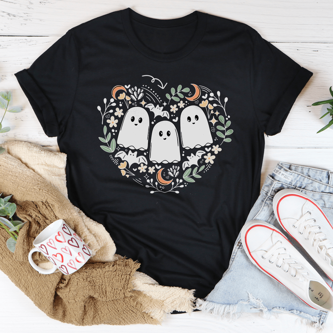 Ghost Halloween Bookish Tee - Grab & Glow