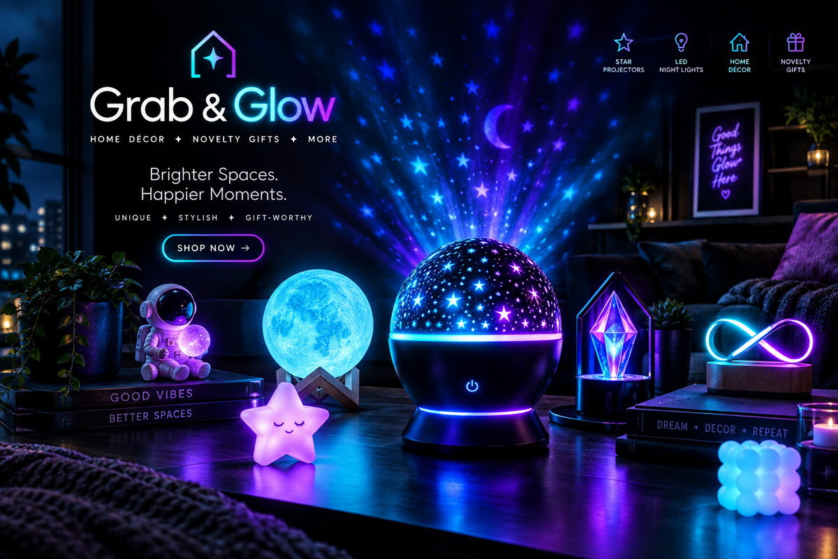 Grab & Glow Hero Banner