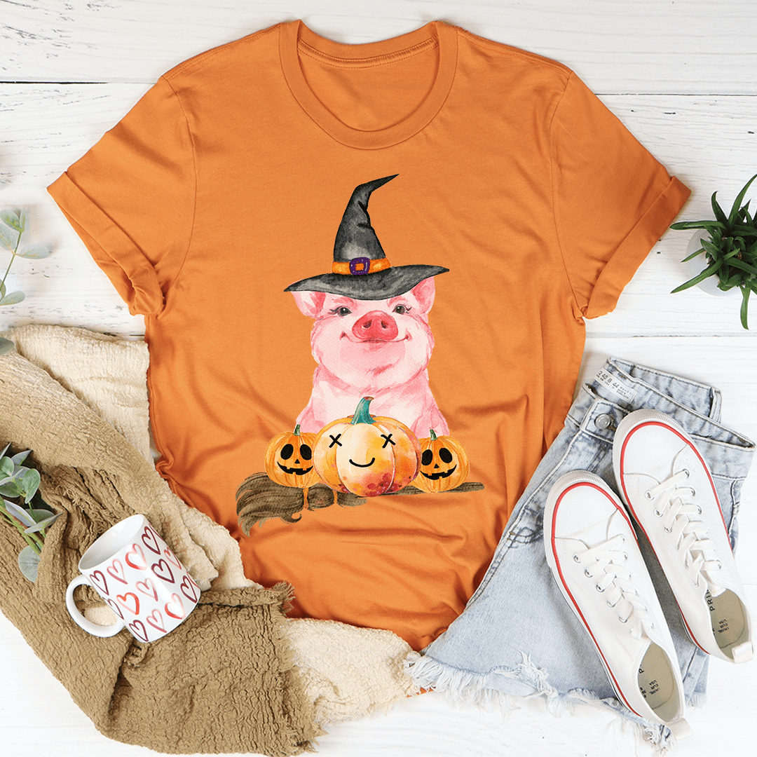 Halloween Pig Tee - Grab & Glow