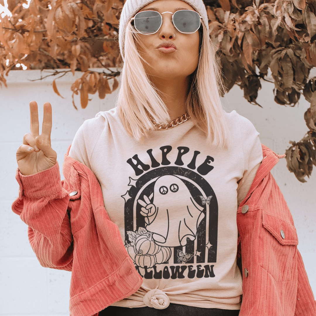 Hippie Halloween Tee - Grab & Glow