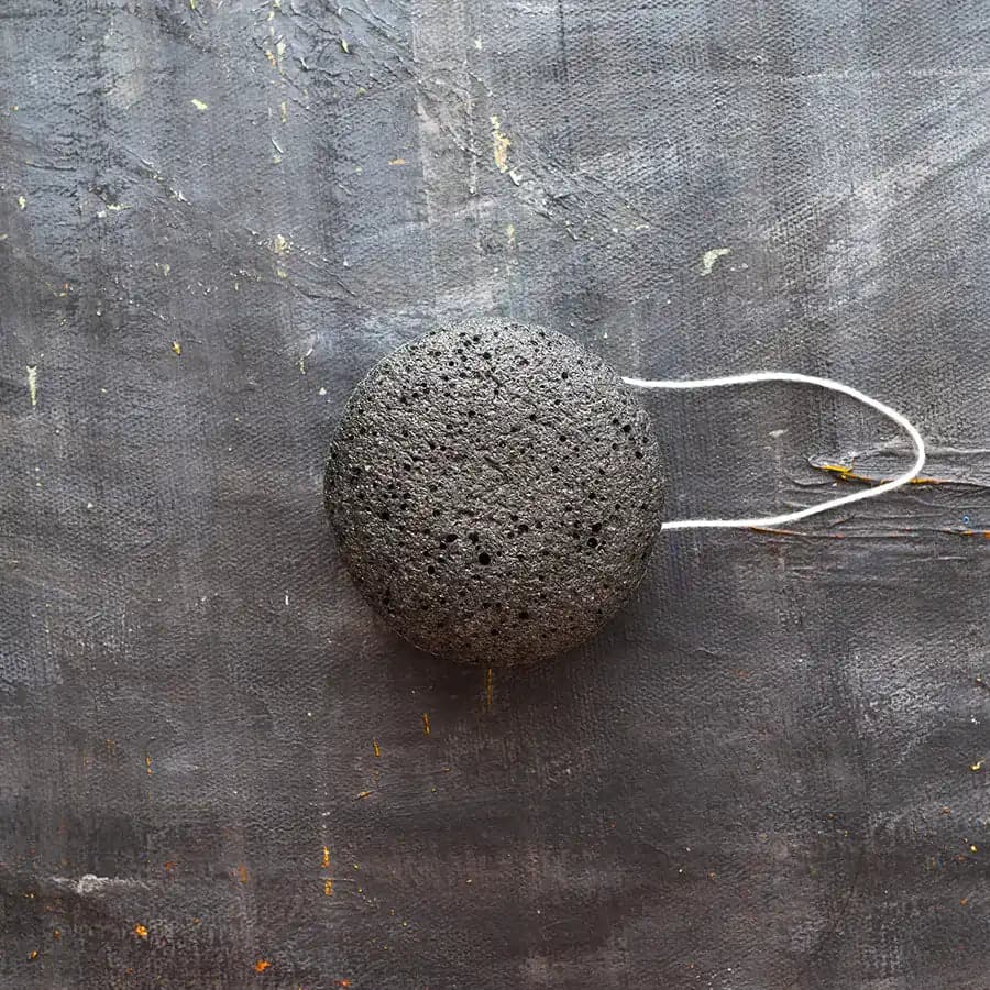 Konjac Facial Sponge - Charcoal - Grab & Glow