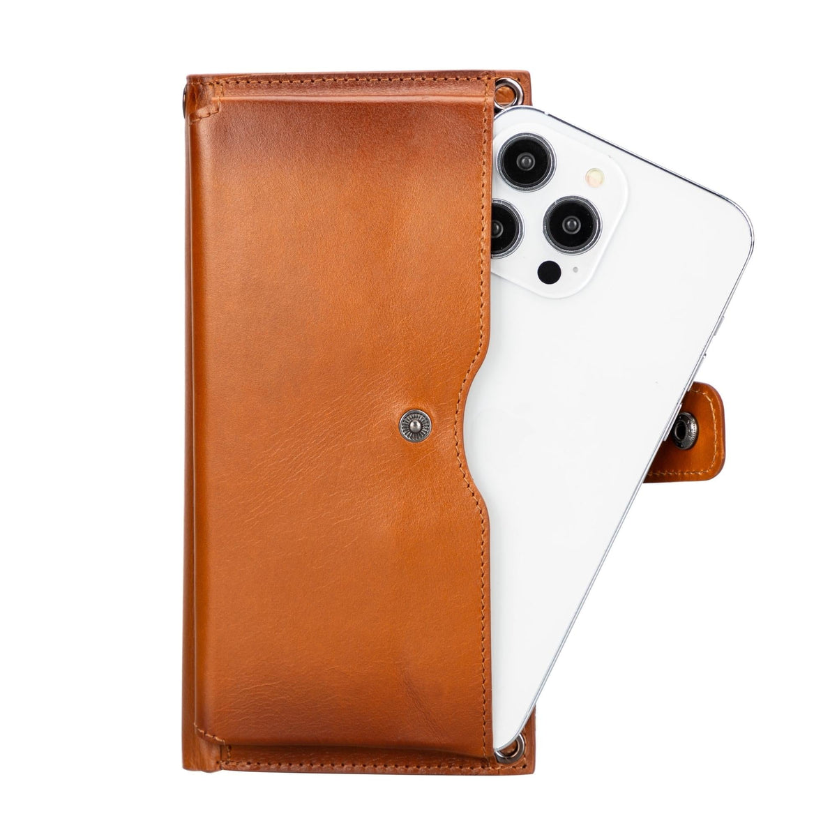 Kaycee Leather Women's Cell Phone Wallet with Strap - Grab & Glow