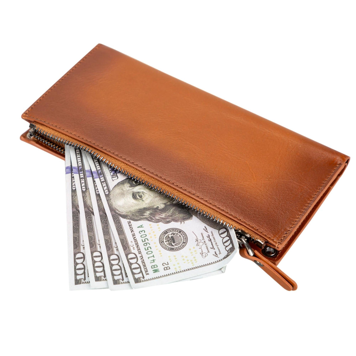 Kaycee Leather Women's Cell Phone Wallet with Strap - Grab & Glow