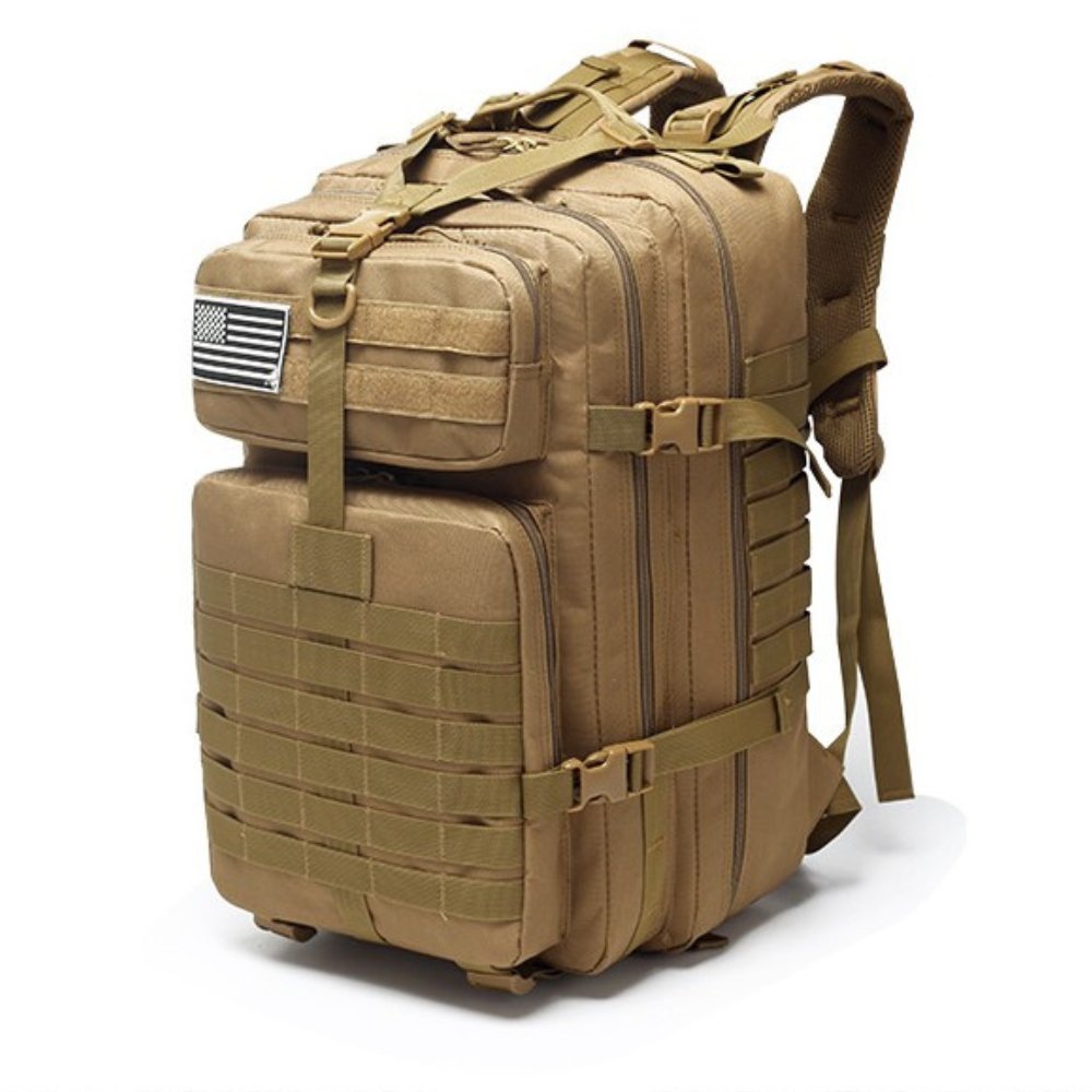 42L Tactical Backpack Bag with USA Patch - Grab & Glow