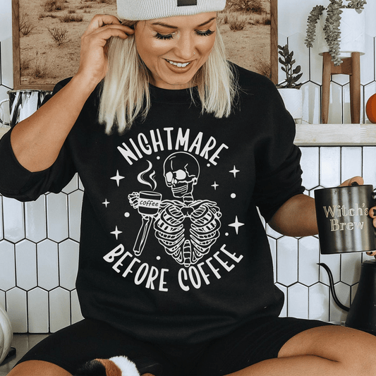 Nightmare Before Coffee Skeleton - Grab & Glow