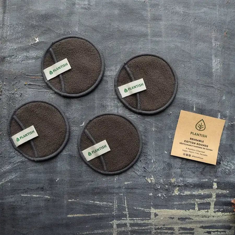 Reusable Cotton Rounds - Bamboo Charcoal - Grab & Glow