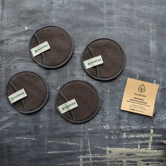 Reusable Cotton Rounds - Bamboo Charcoal - Grab & Glow