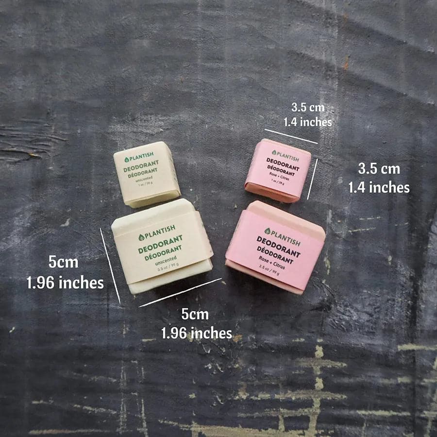 Zero Waste Deodorant Bar - Rose & Citrus - Grab & Glow